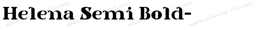 Helena Semi Bold字体转换